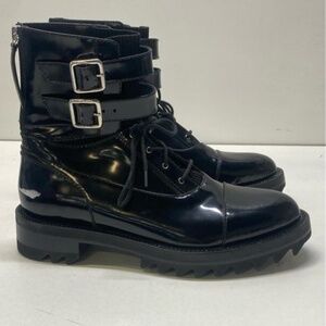 Tamara Mellon Abrasivato Combat Boots 40.5.